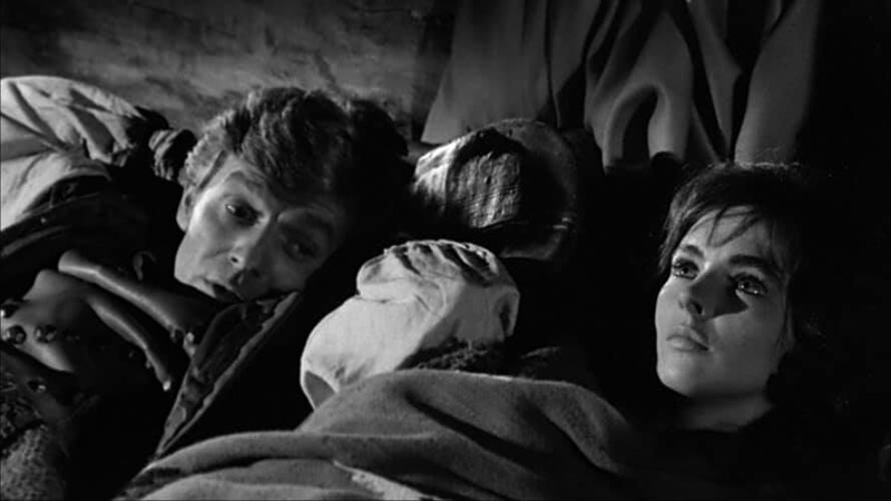 Millie Perkins y Walter Santesso. (Dulcinea. Aspa Producciones Cinematográficas S.A, Nivifilm. 1963.)