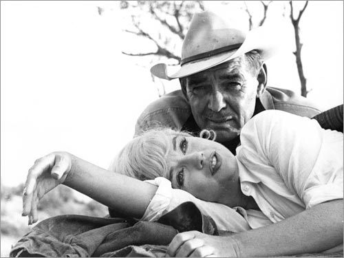 Marilyn Monroe y Clark Gable. (The Misfits, 1961. United Artists, Seven Arts Pictures.)