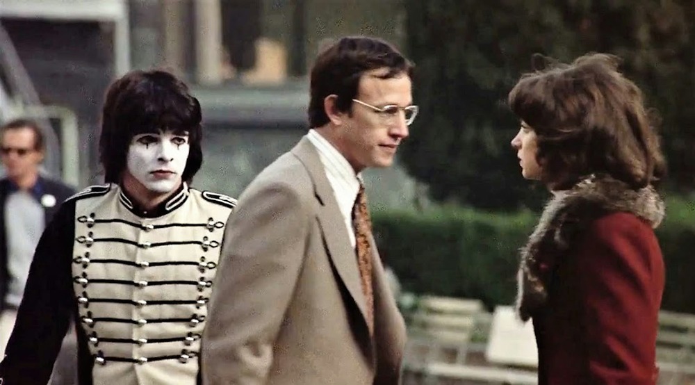 Robert Shields, Forrest y Cindy Williams. (La conversación. American Zoetrope, The Directors Company, Coppola Co. Production, Paramount Pictures. 1974.)