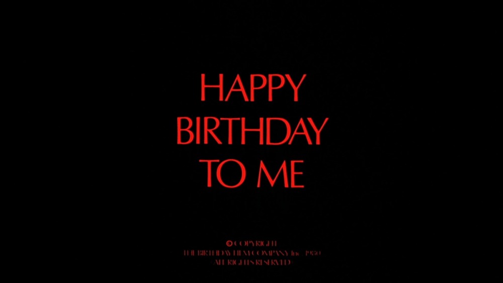 Happy Birthday to Me. (CFDC, Columbia Pictures, Famous Players, The Birthday Film Company, 1981).